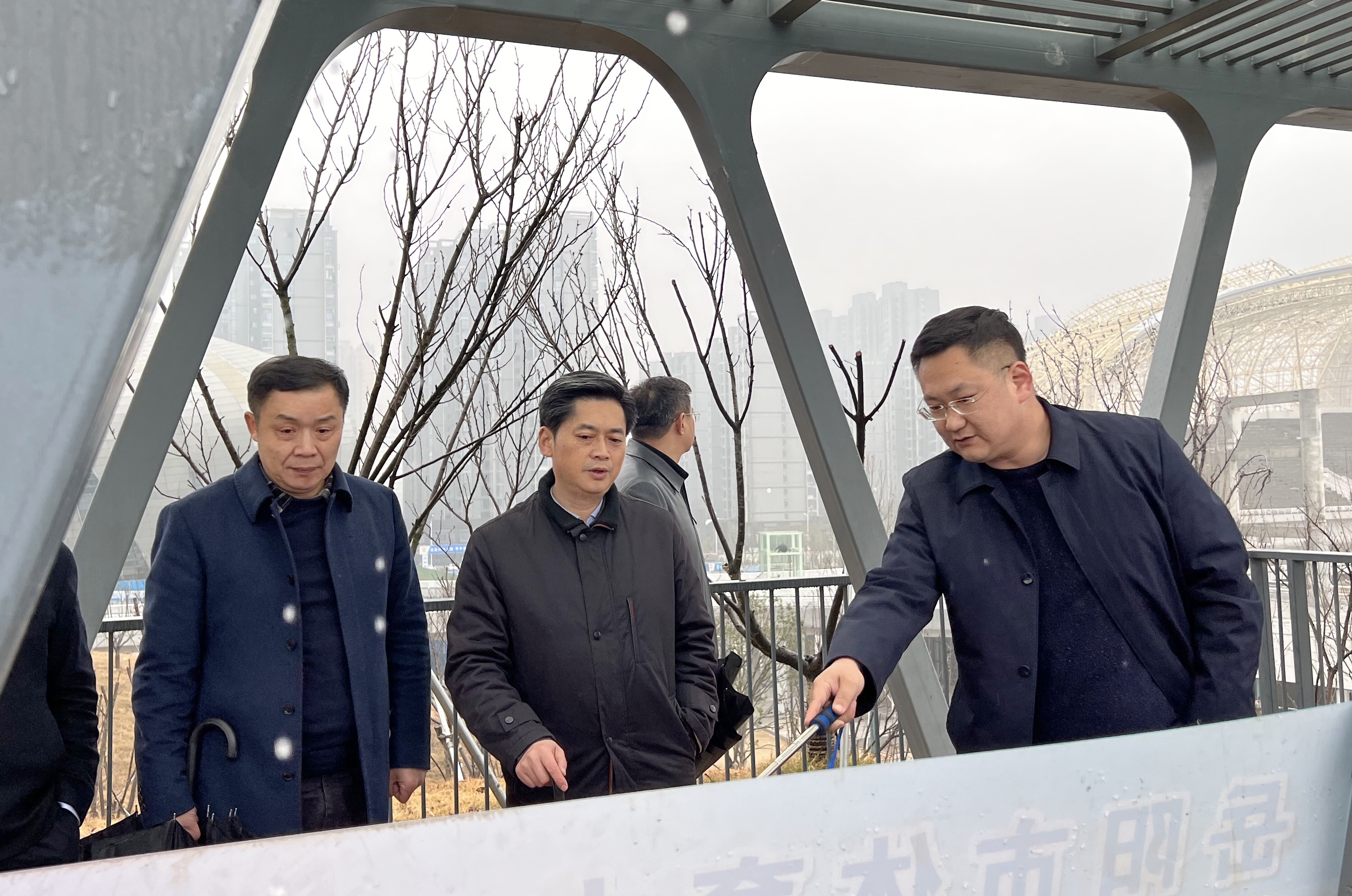 1月24日下午，趙岳平率隊(duì)調(diào)研省運(yùn)會(huì)場(chǎng)館建設(shè)工作.jpg